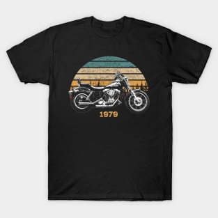 1979 Harley-Davidson FXE Vintage Motorcycle Design T-Shirt